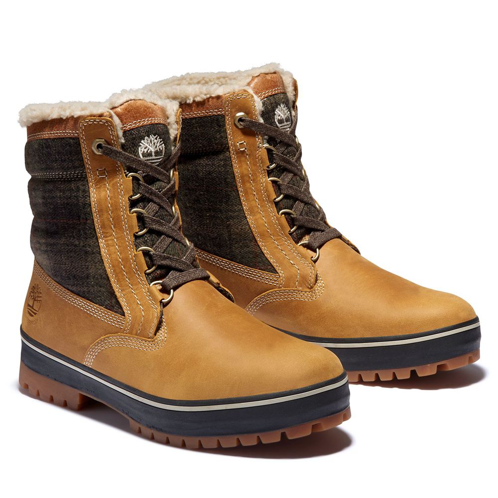 Botas de Nieve Timberland Hombre Spruce Mountain Waterproof Marrones/Negras - Chile WLH-826709